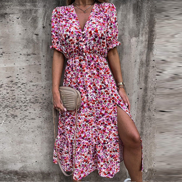 Danya Elegant Floral Dress