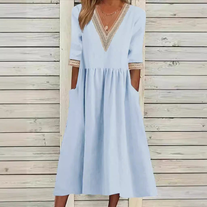 Marila V-Neck Midi Dress