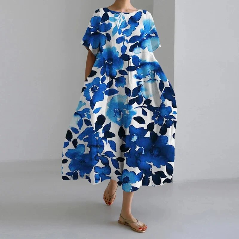Isabella Bohemian Floral Print Dress