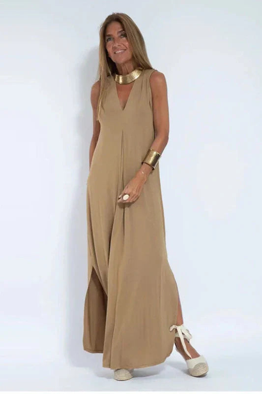Clara Elegant long dress + matching cardigan FREE