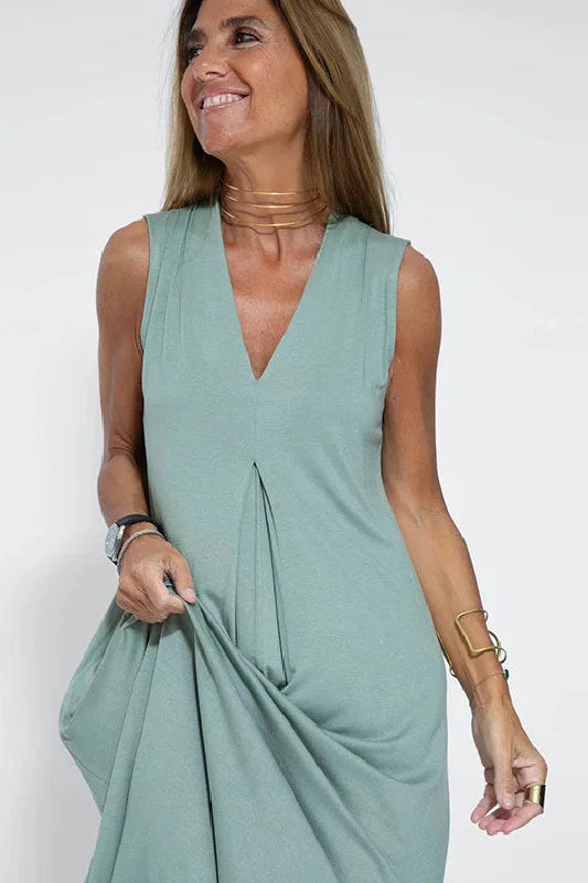 Clara Elegant long dress + matching cardigan FREE