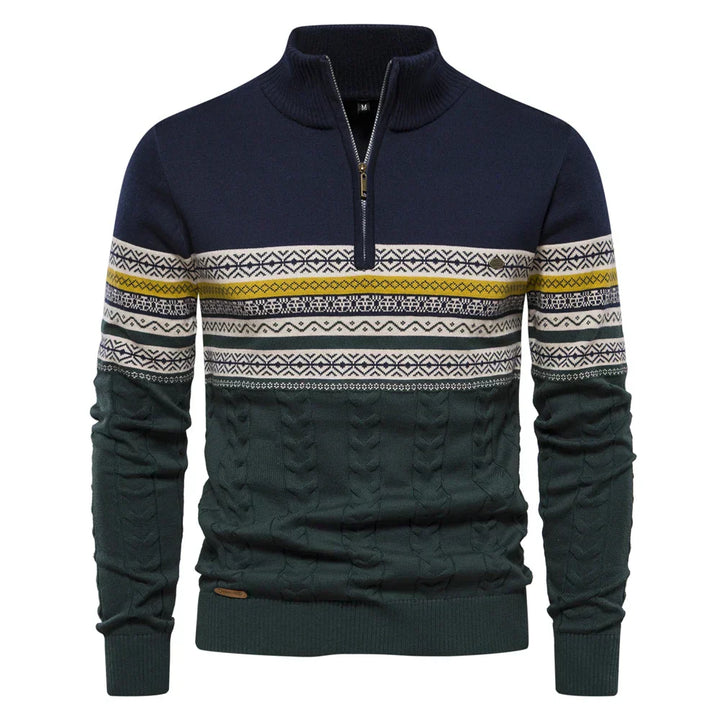Emmanuel Casual Super Soft Ethnic Pattern Men's Sweater