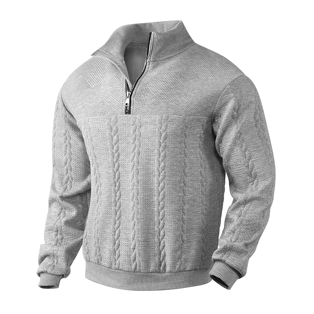 David high-quality quarter-zip sweatshirt