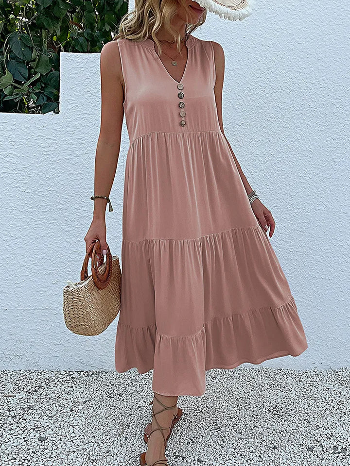 Paula Flowy Elegant Midi Dress
