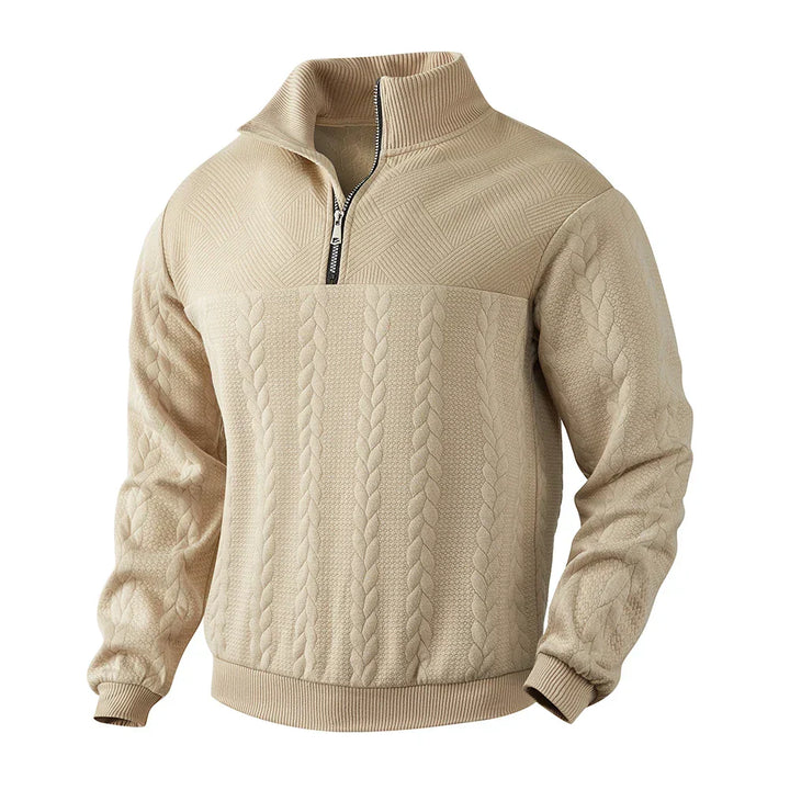 David high-quality quarter-zip sweatshirt