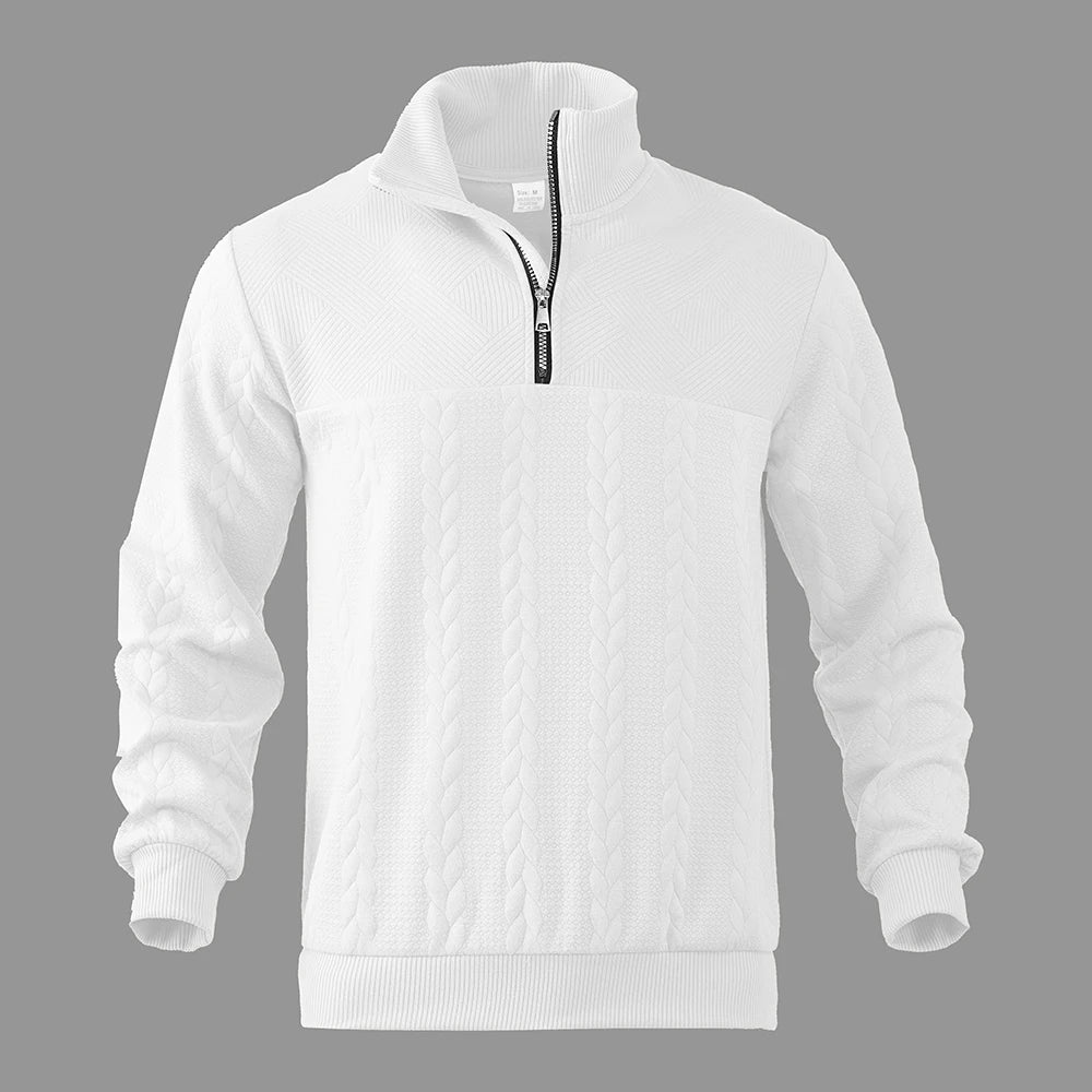 David high-quality quarter-zip sweatshirt
