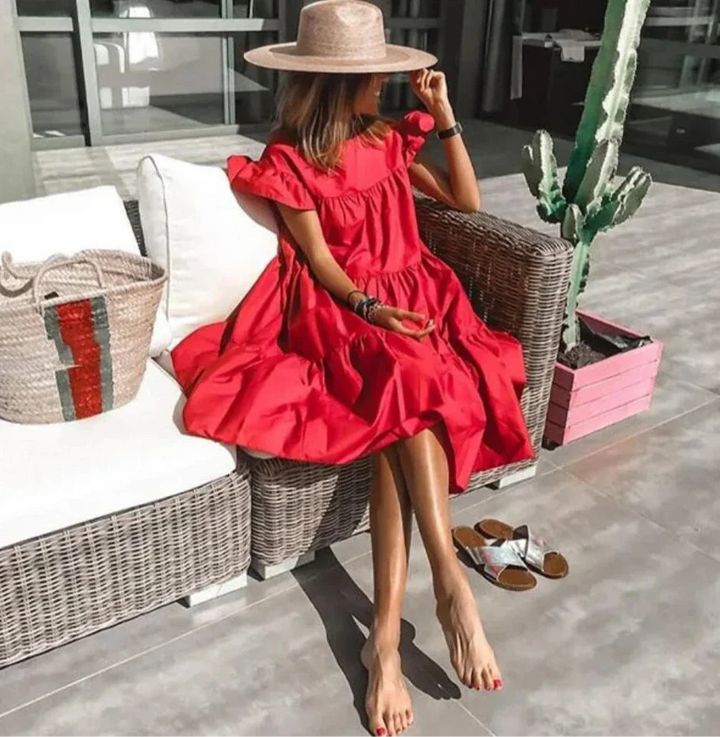 Margaret Tummy-Covering Midi Dress
