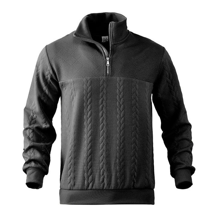 David high-quality quarter-zip sweatshirt