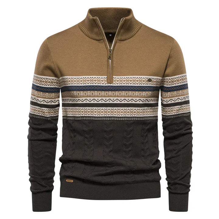 Emmanuel Casual Super Soft Ethnic Pattern Men's Sweater