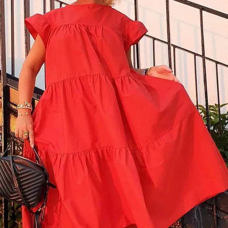 Margaret Tummy-Covering Midi Dress