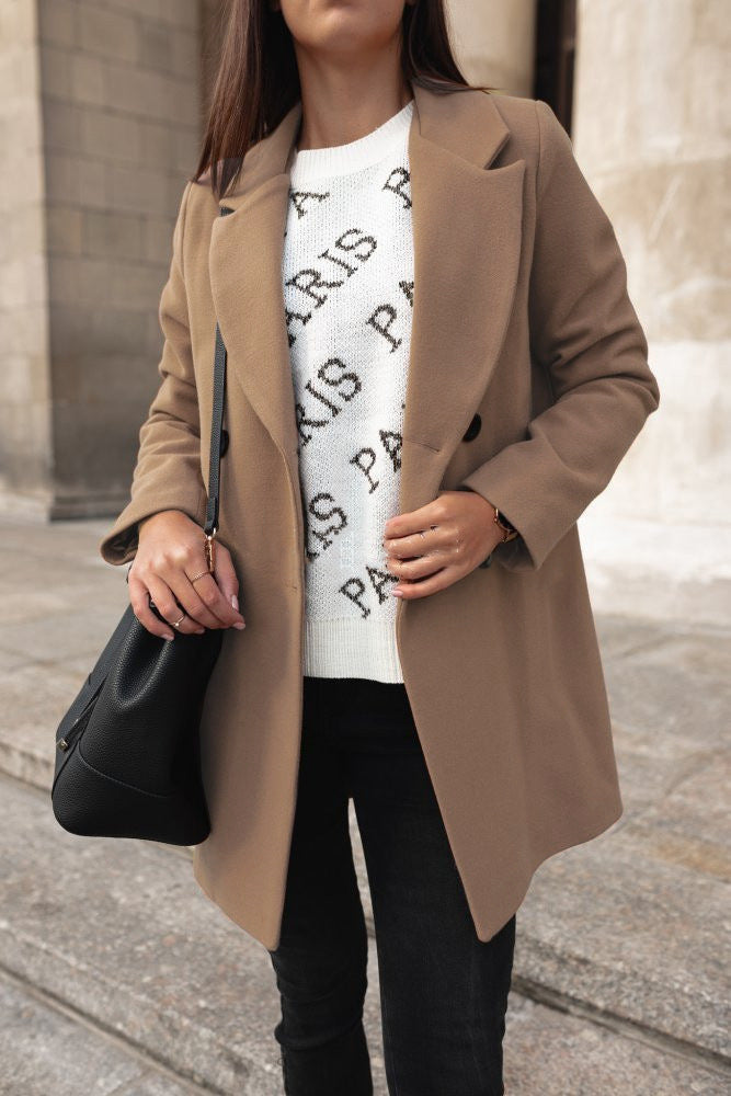 Elia Classic Double-Breasted Coat