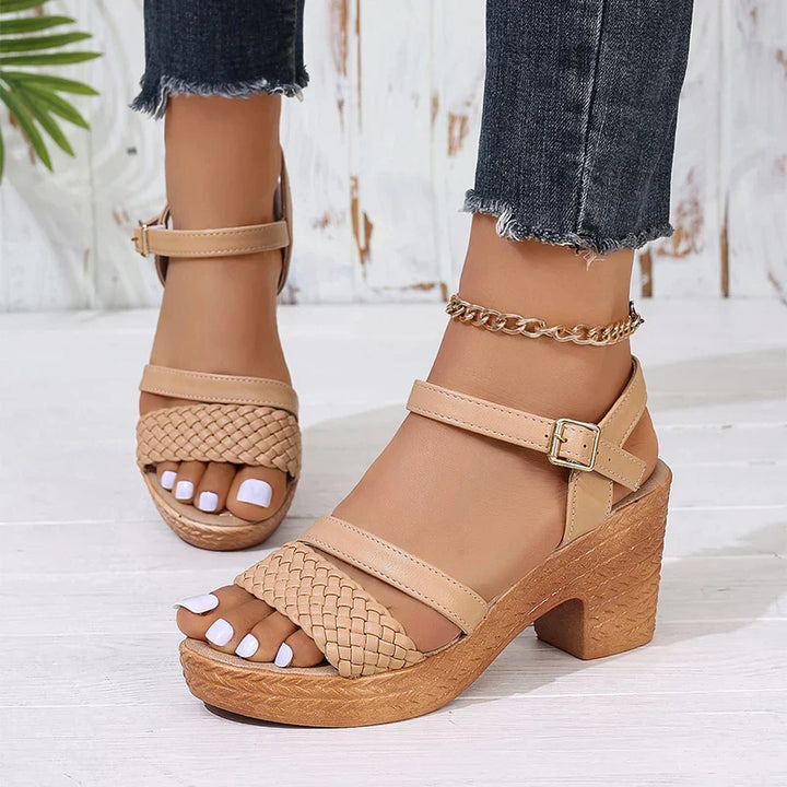 Sydny Woven Platform Sandals