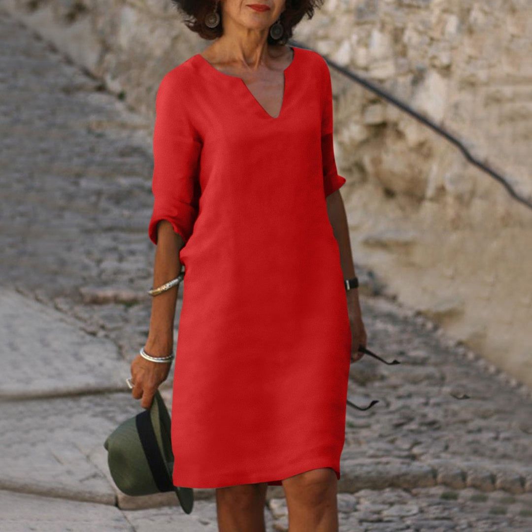 Harper Timeless V-neck Dress