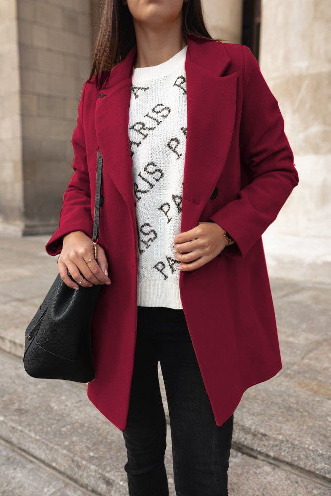 Elia Classic Double-Breasted Coat