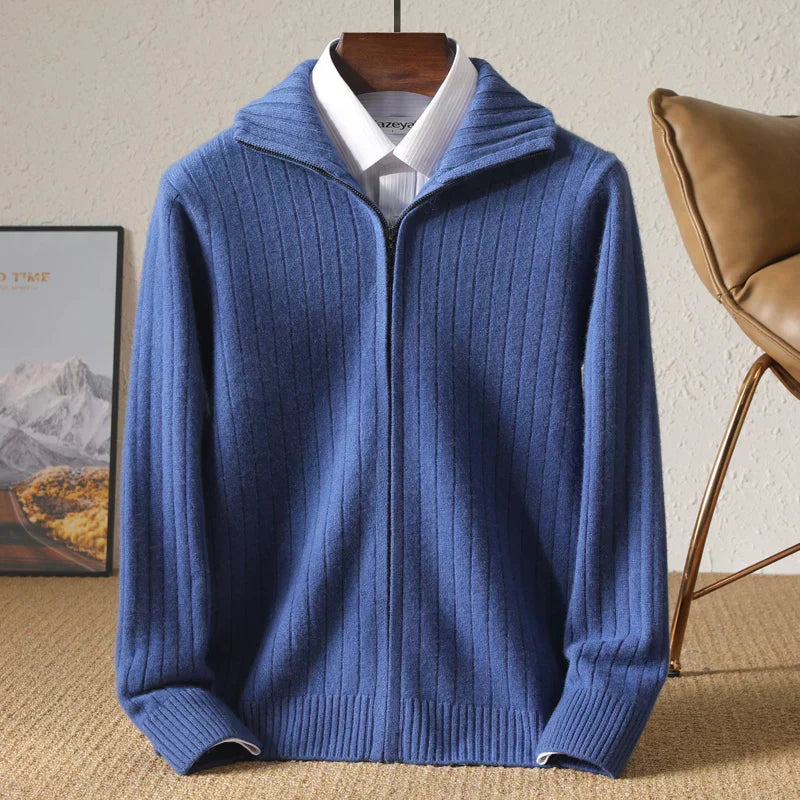 Felix Comfortable Merino Wool Business Cardigan