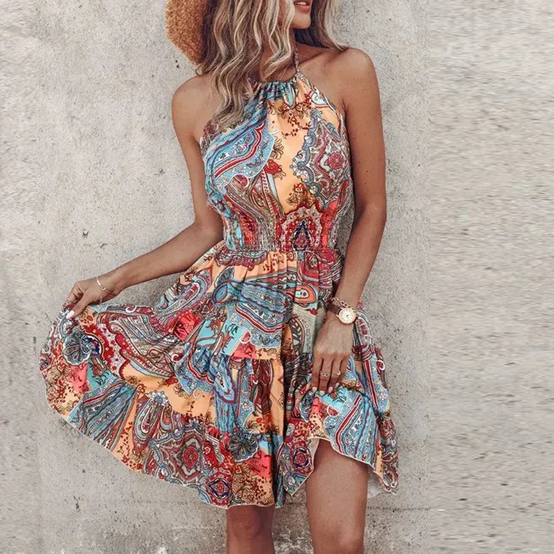Elody Chic Halter Dress