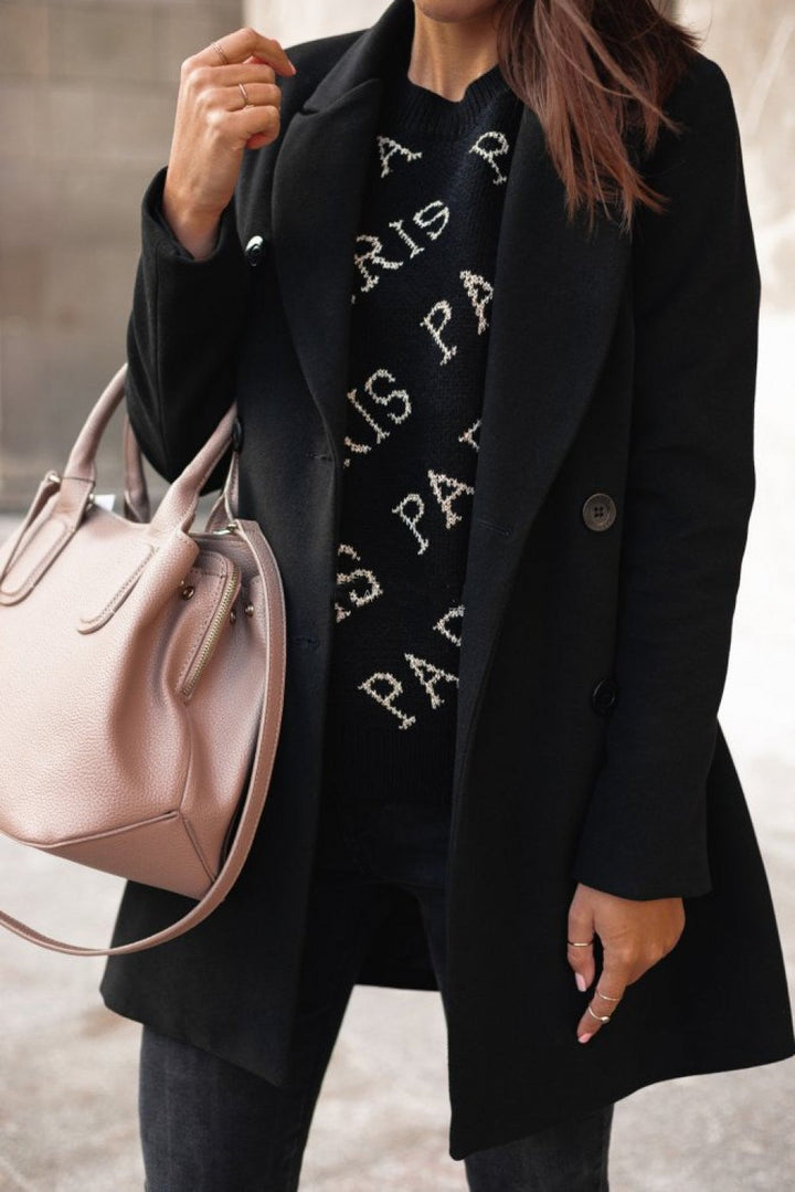 Elia Classic Double-Breasted Coat