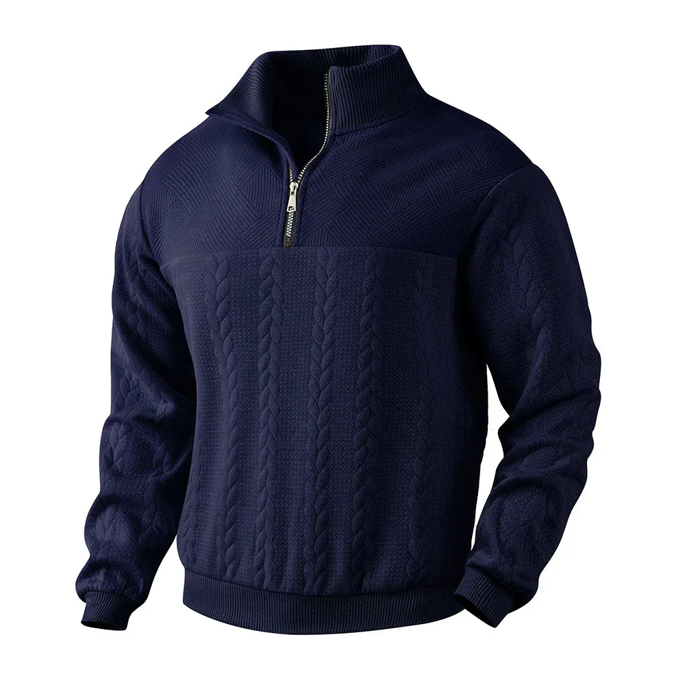 David high-quality quarter-zip sweatshirt