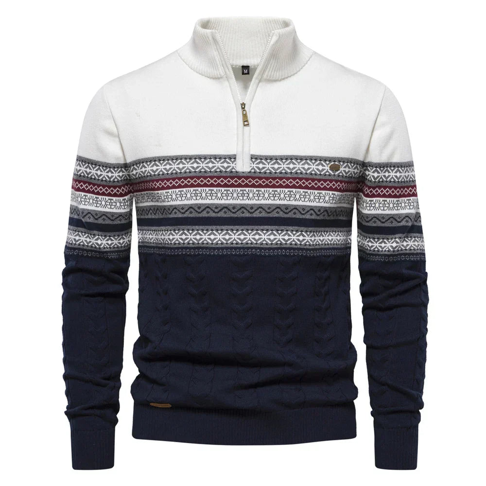 Emmanuel Casual Super Soft Ethnic Pattern Men's Sweater