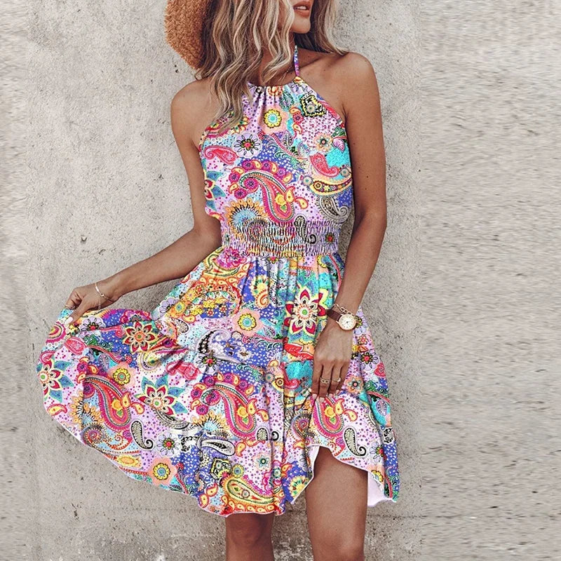 Elody Chic Halter Dress