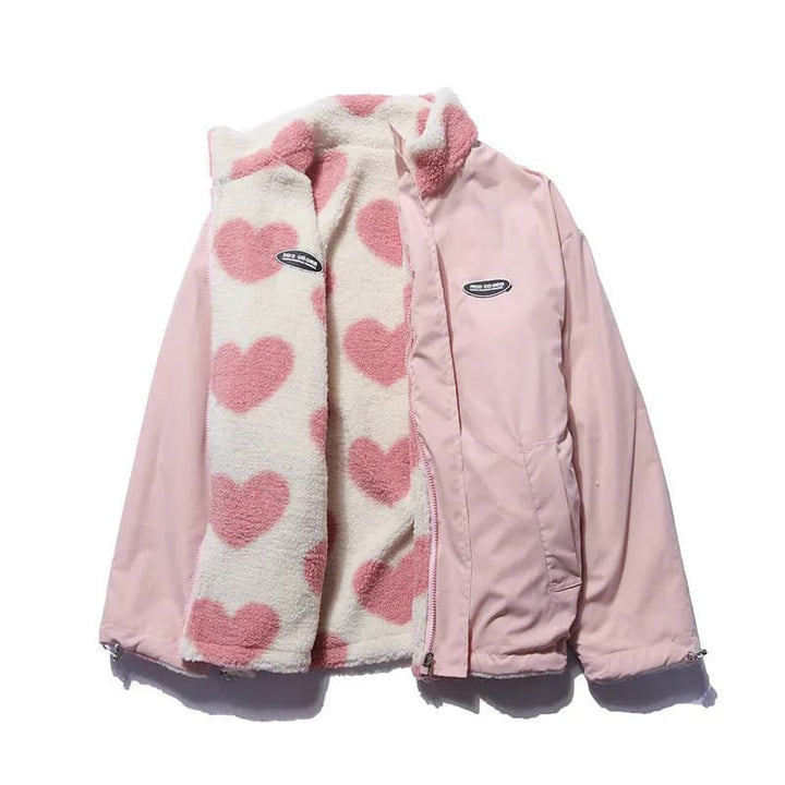 Mila Heart-Lined Reversible Jacket