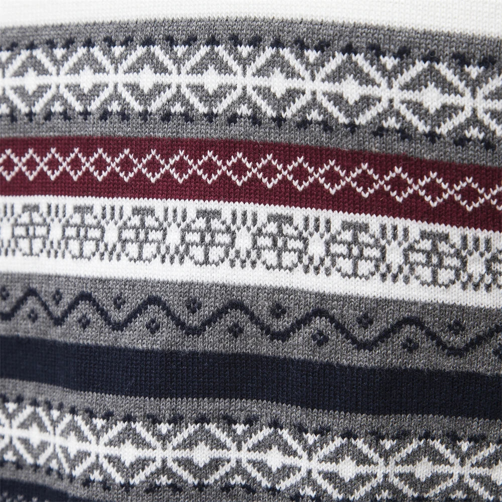 Emmanuel Casual Super Soft Ethnic Pattern Men's Sweater