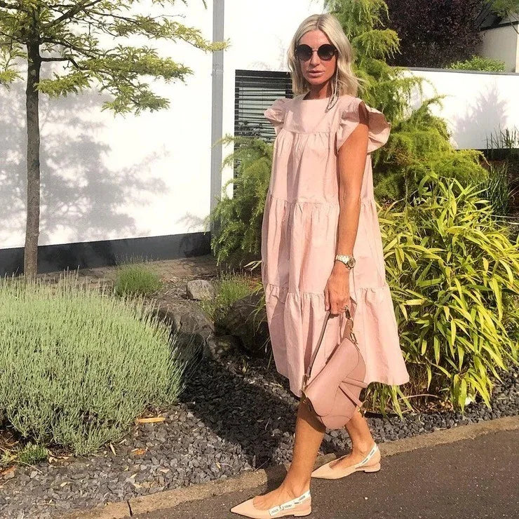 Margaret Tummy-Covering Midi Dress
