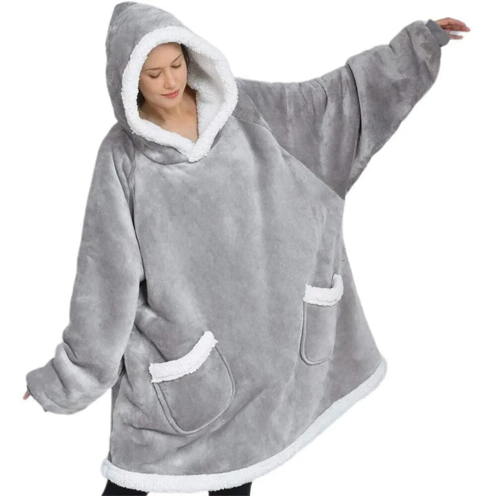 CozyWrap - Casual Unisex Hooded Wearable Blanket