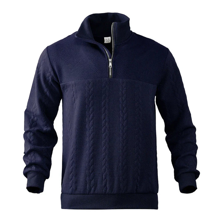 David high-quality quarter-zip sweatshirt