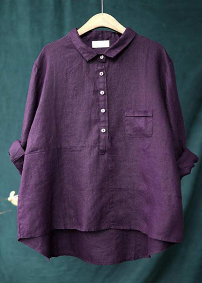 Kiona Long Sleeve and Front Pocket Shirt with Buttons