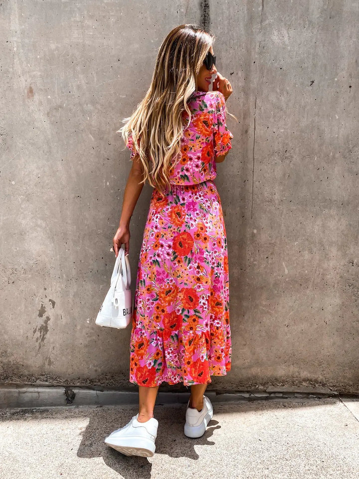 Danya Elegant Floral Dress