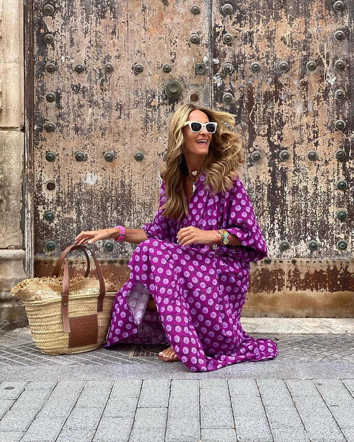 Lila Bohemian Dress