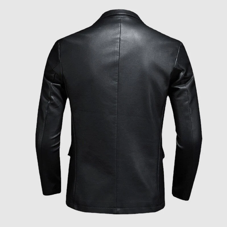 Alvaro Sleek Leather Blazer