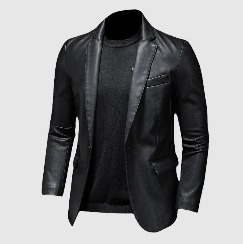 Alvaro Sleek Leather Blazer