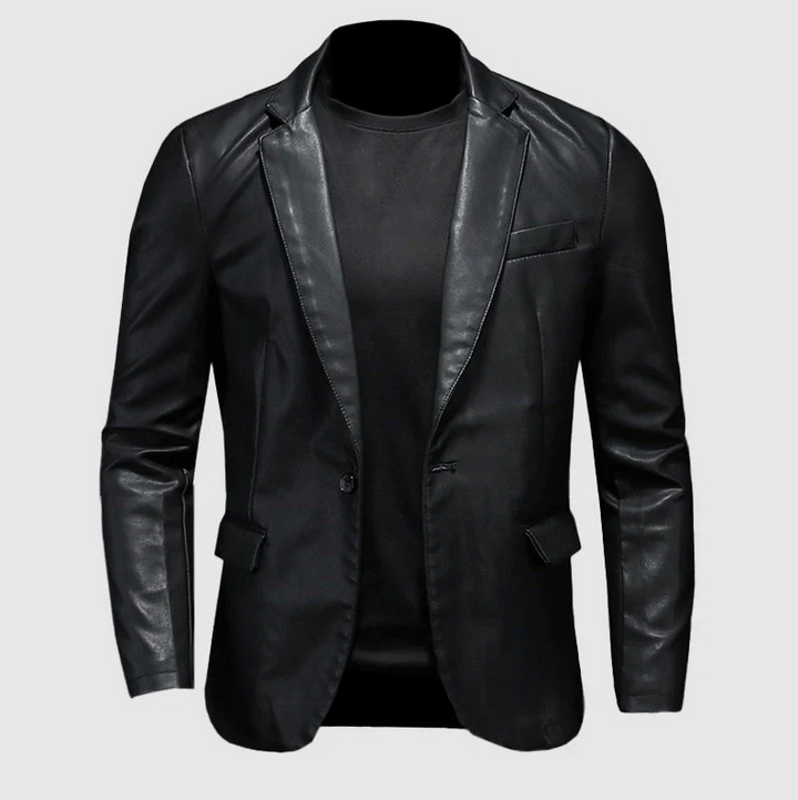 Alvaro Sleek Leather Blazer