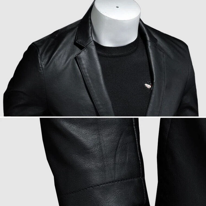 Alvaro Sleek Leather Blazer