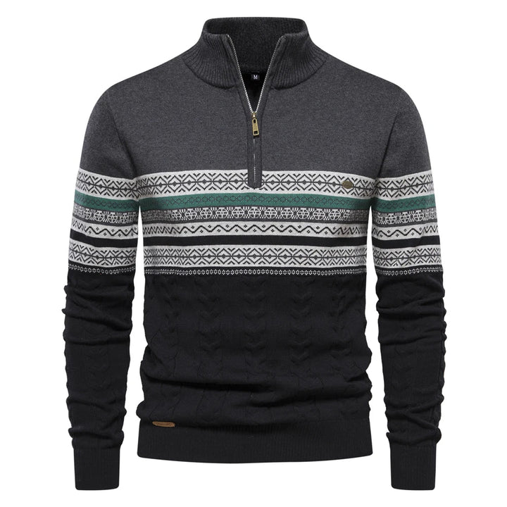 Emmanuel Casual Super Soft Ethnic Pattern Men's Sweater