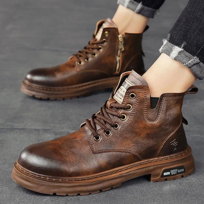 Charlie Forge Leather Boots