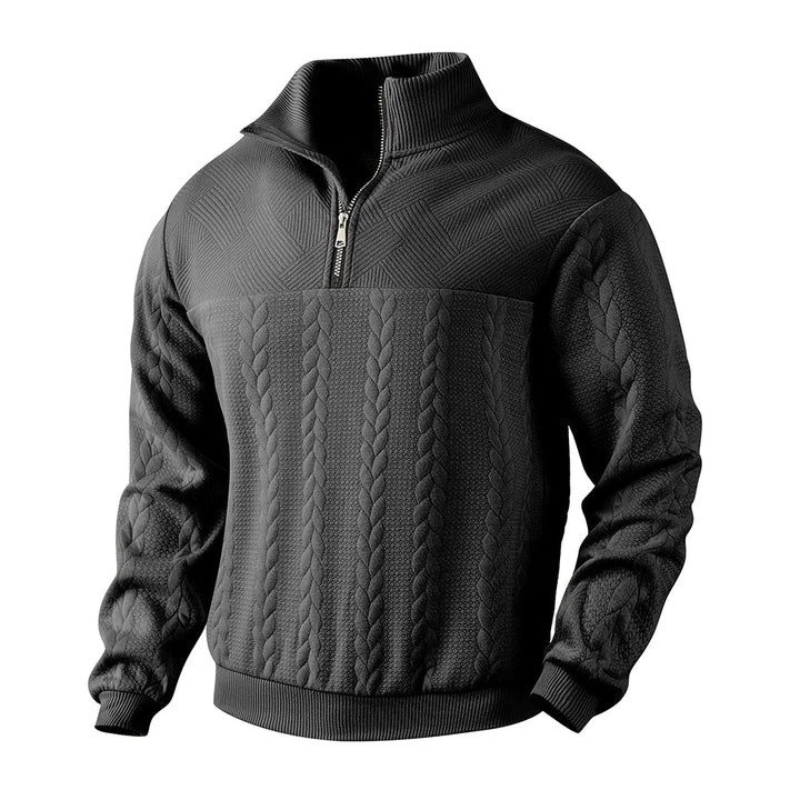 David high-quality quarter-zip sweatshirt