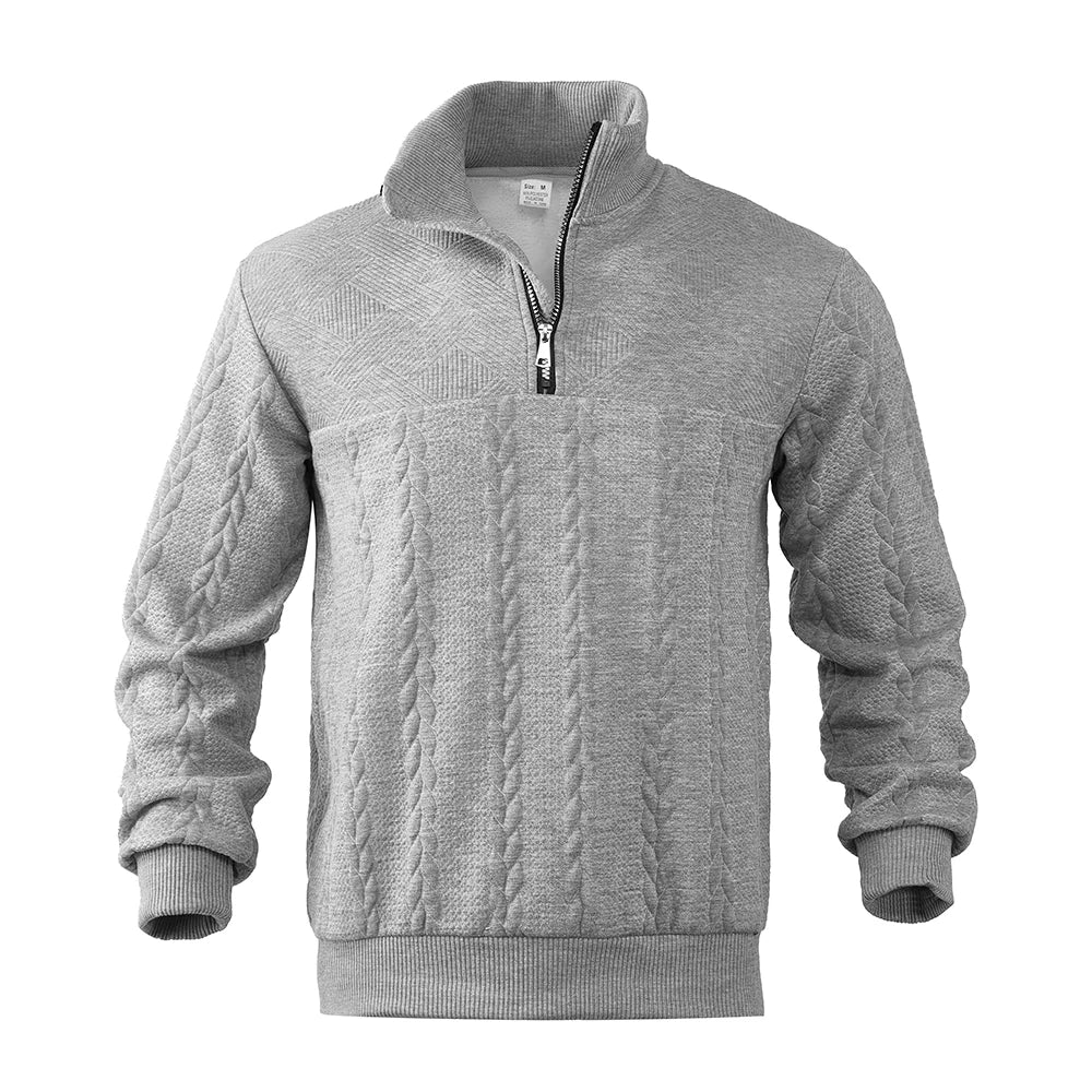 David high-quality quarter-zip sweatshirt