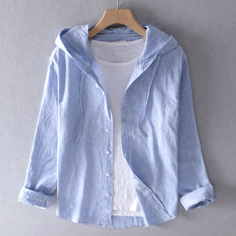 Evonna Lightweight Hooded Blouse