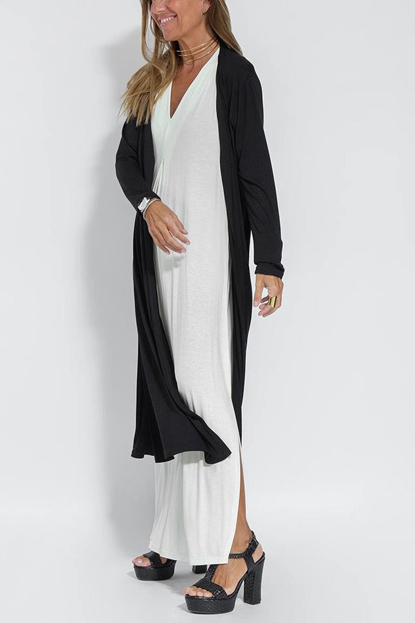 Clara Elegant long dress + matching cardigan FREE
