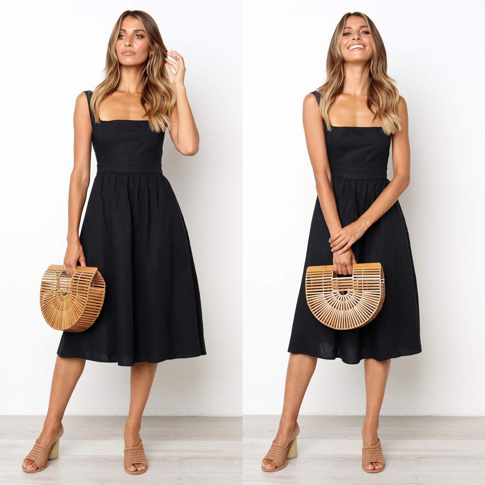 Ella Timeless Square-Neck Dress