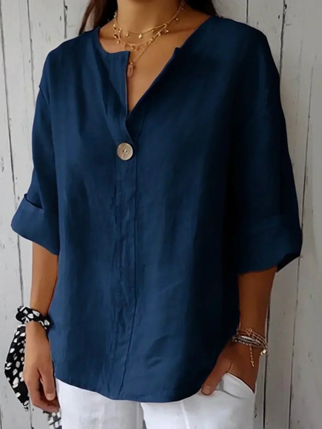 Gracy V-Neck Blouse