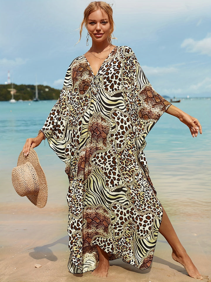 Alina Wild Safari Beach Dress