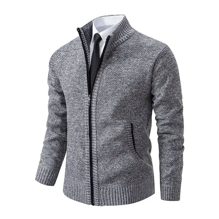 James Classic Zip-Up Sweater