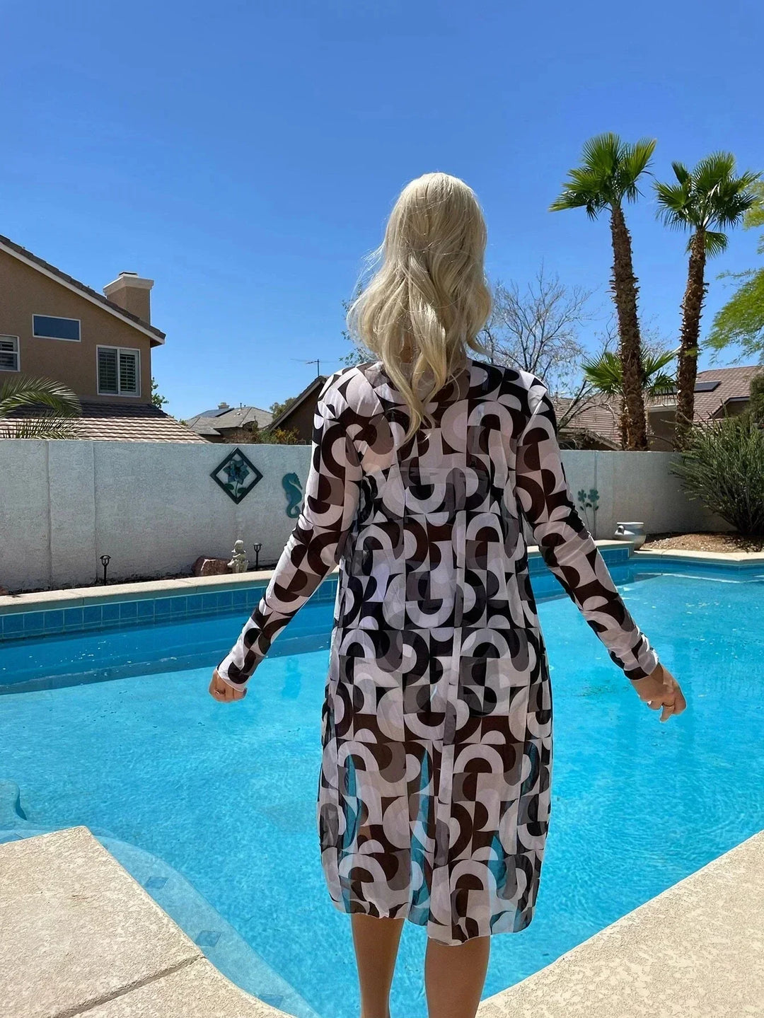 Hawaii High-Waist Bikini Set with Cover-Up