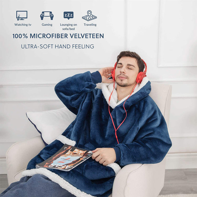 CozyWrap - Casual Unisex Hooded Wearable Blanket