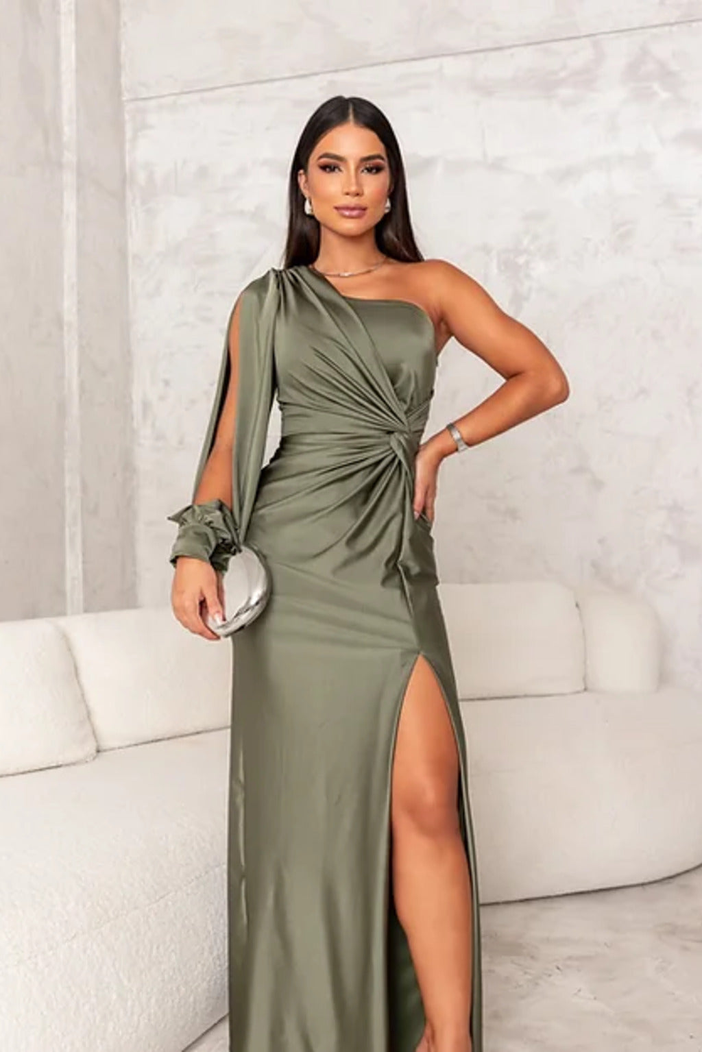 Alisa Elegant Slit Maxi Dress