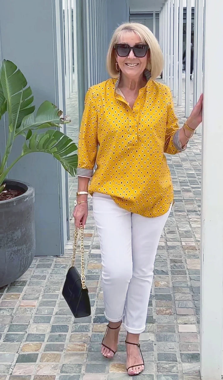 Sabina 3/4 Sleeve Elegant Top